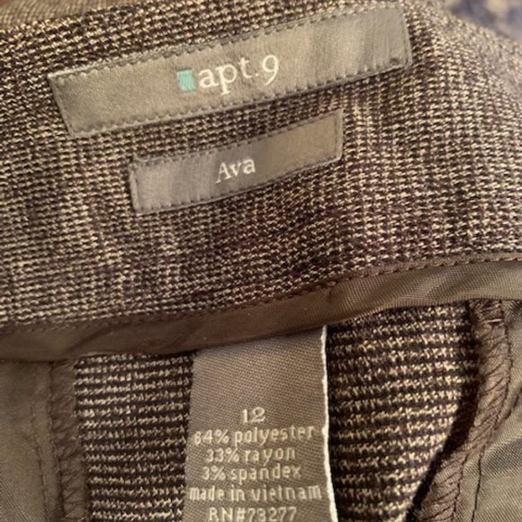 Apt. 9 chocolate brown speckled pants - Picture 2 of 7